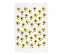Purely Home Sunflowers Tea Towel - Panama Cotton Kitchen Gift For Flower Lovers