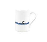 Purely Home Swimming Mug - Outdoor Watersports Swimmer Gift/Present - Bone China Tea/Coffee Cup