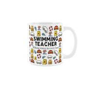 Purely Home Swimming Teacher Mug - Funny Swimming Instructor Novelty Gifts - Tea/coffee Hot Drinks White Ceramic Cup Present