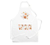 Purely Home Tangerines Fruit Apron - Kitchen Cooking & Baking Apron With Adjustable Neck