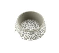 Purely Home Taupe Boho Melamine Pet Bowl - Medium Food Bowl For Dogs