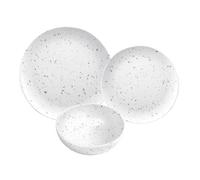 Purely Home Terrazzo Melamine 18 Piece Outdoor Dinnerware Set For 6