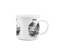 Purely Home Three Peaks Enamel Mug - Snowdon Ben Nevis Scafell Pike Challenge - Durable Hot Drinks Outdoor Cup For Travel Picnics Home Hiking