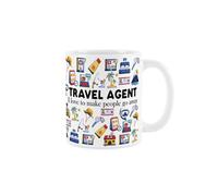 Purely Home Travel Agent Mug - Humorous Holiday Sales & Arranger Themed Novelty Gifts - Tea/coffee Hot Drinks White Ceramic Cup Present