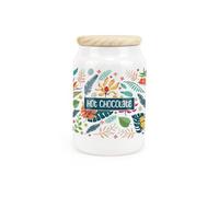 Purely Home - Tropical Flowers - Hot Chocolate Canister - Kitchen Storage Jar