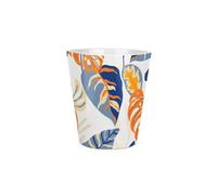 Purely Home Tropical Leaves Small Ceramic Plant Pot