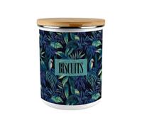 Purely Home Tropical Parrots Biscuit Storage Tin - 2.7L Extra-Large Kitchen Canister