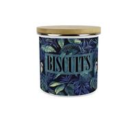 Purely Home Tropical Parrots Small Biscuit Tin - Exotic Animal Themed Gifts - 1.2L Large Enamel Kitchen Storage Container