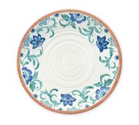 Purely Home Turquoise Floral Melamine Dinner Plates - Set Of 6