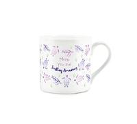 Purely Home Turtley Amazing Mum Design Mug - Fine Bone China White Mothers Day Mug Coffee/Tea Gift