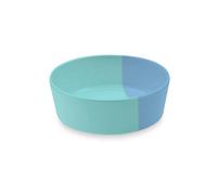 Purely Home Two-Tone Blue Melamine Pet Bowl - Medium Food Bowl For Dogs