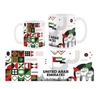 Purely Home United Arab Emirates Mug - World Travel Dubai Holiday Tea/Coffee Gift Ceramic White Cup