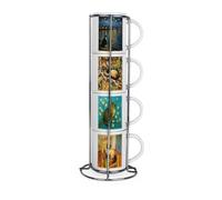 Purely Home Van Gogh Cat Paintings Small Stacking Mugs Set - Artwork Gifts For Cat Lovers
