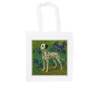 Purely Home Van Gogh Dalmatian Tote Bag - Reusable Shopping Bag Artwork Gifts for Dog Lovers