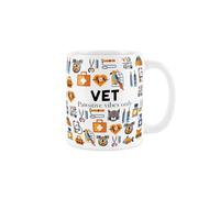Purely Home Vet Mug - Humourous Trades Funny Novelty Gift - Tea/Coffee Hot Drinks White Ceramic Cup Present for Vets/Veterinarian