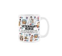 Purely Home Vet Nurse Mug - Humorous Veterinary Trades Funny Novelty Gift - Tea/coffee Hot Drinks White Ceramic Cup Present