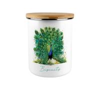 Purely Home Vibrant Peacock Biscuit Storage Tin - 2.7L Extra-Large Kitchen Canister