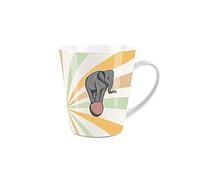 Purely Home Vintage Circus Elephant - Ceramic White Small Latte Mug Tea/Coffee Present Gift