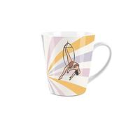 Purely Home Vintage Circus Trapeze - Ceramic White Small Latte Mug Tea/Coffee Present Gift