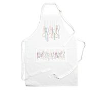 Purely Home Vintage Cutlery Apron - Kitchen Cooking & Baking Apron Gift