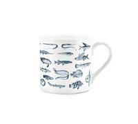Purely Home Vintage Fish Mug - Fishing & Angling Gift - Bone China Mug Tea/coffee Present
