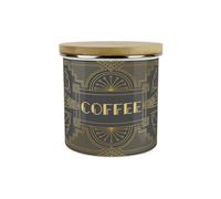Purely Home Vintage Glamour Coffee Storage Canister - Retro Art Deco Hollywood Interiors - 1.2L Enamel Kitchen Storage Container