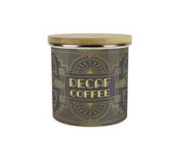 Purely Home Vintage Glamour Decaf Coffee Storage Canister - Retro Art Deco Hollywood Interiors - 1.2L Enamel Kitchen Storage Container