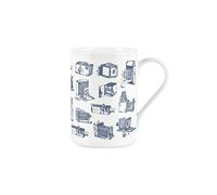 Purely Home Vintage Hobbies Range - Cameras and Photography Themed Mug - Bone China Style White Mug Coffee/Tea Gift