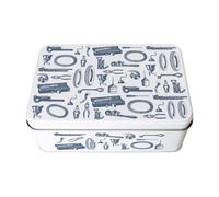 Purely Home Vintage Mechanic Tin - Rectangular Metal Storage Container Car Themed Gifts 195 X 125 X 75mm
