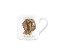 Purely Home Vizsla Mug - Lifes Better with A Vizsla Bone China White Mug - Tea/Coffee Gift for Dog Lovers