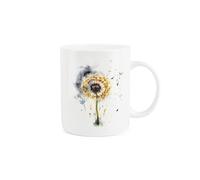 Purely Home Watercolour Dandelion Mug - Thunder Storm Nature Cup Gift/Present - Tea/Coffee Hot Drinks Bone China Mug