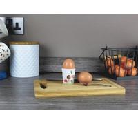 Purely Home Watercolour Mushrooms Ceramic Egg Cups - Autumnal Kitchen Gift Box Set Of 2