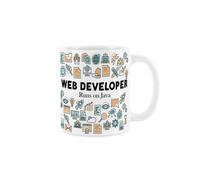 Purely Home Web Developer Mug - Humorous Website & It Software Developer Themed Novelty Gift - Tea/coffee Hot Drinks White Ceramic Cup Present