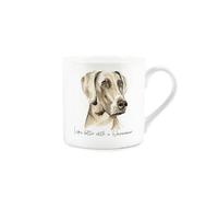 Purely Home Weimaraner Mug - Lifes Better with a Weimaraner Bone China White Mug - Tea/Coffee Gift for Dog Lovers