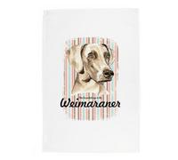 Purely Home Weimaraner Tea Towel - Novelty Dog Themed Gift Kitchen Linen/dish Cloth