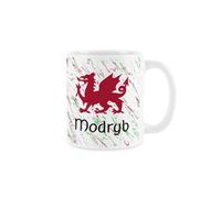 Purely Home Welsh Dragon Auntie Mug - Red & Green Wales Modryb Souvenir Gift - Tea/coffee Present Ceramic Cup