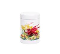 Purely Home Welsh Dragon & Daffodils Tea Canister - Te Wales Souvenir Home Gifts - White Screw Top Lid Kitchen Storage Container 750Ml Gift