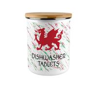 Purely Home Welsh Dragon Dishwasher Tablets Storage Tin