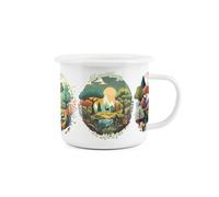 Purely Home Wild And Free Enamel Mug - 'all Good Things Are Wild And Free' Novelty Durable Hot Drink Outdoor Cup For Travel, Picnics, & Hiking