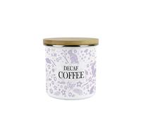 Purely Home Wild Rabbits Decaf Coffee Canister - Lilac Wildlife & Animals Kitchen Gifts - Medium Metal/enamel Storage Container 600Ml