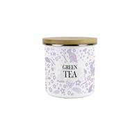 Purely Home Wild Rabbits Green Tea Canister - Lilac Wildlife & Animals Kitchen Gifts - Medium Metal/enamel Storage Container 600Ml