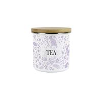 Purely Home Wild Rabbits Tea Canister - Lilac Wildlife & Animals Kitchen Gifts - Medium Metal/enamel Storage Container 600Ml