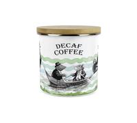 Purely Home Wind in the Willows Decaf Coffee Canister - 1.2L Large Enamel Kitchen Storage Container Gifts for Book Lovers