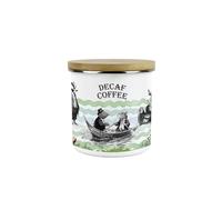 Purely Home Wind in the Willows Decaf Coffee Canister - 600ml Enamel Kitchen Storage Container Gifts for Book Lovers
