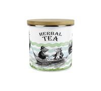 Purely Home Wind in the Willows Herbal Tea Canister - 1.2L Large Enamel Kitchen Storage Container Gifts for Book Lovers