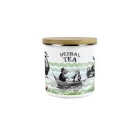 Purely Home Wind in the Willows Herbal Tea Canister - 600ml Enamel Kitchen Storage Container Gifts for Book Lovers