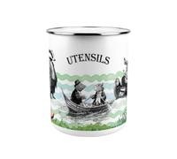Purely Home Wind in the Willows Metal Utensil Pot - XL Organiser for Kitchen Countertop