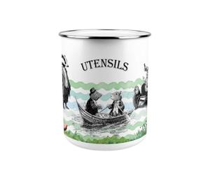 Purely Home Wind in the Willows Metal Utensil Pot - XL Organiser for Kitchen Countertop
