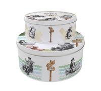 Purely Home Wind In The Willows Round Cake Tin Set - Kitchen Baking Storage Book Gifts