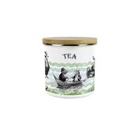 Purely Home Wind in the Willows Tea Canister - 600ml Enamel Kitchen Storage Container Gifts for Book Lovers